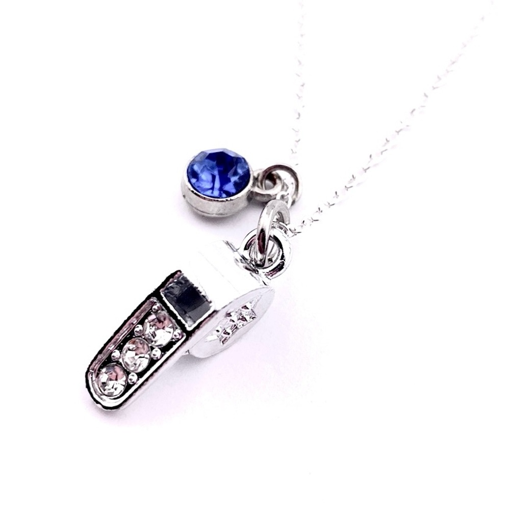 Whistle Necklace Rhinestone Referees - Picture 8 of 10